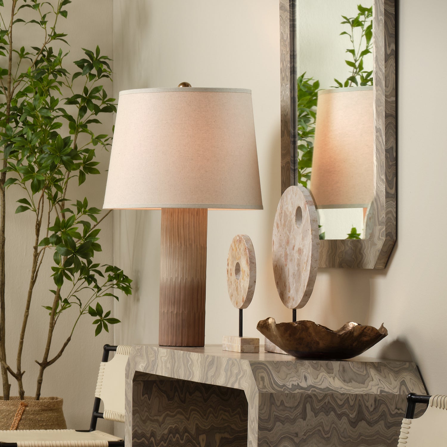 Jamie Young Phoenix Sand Ombre Table Lamp