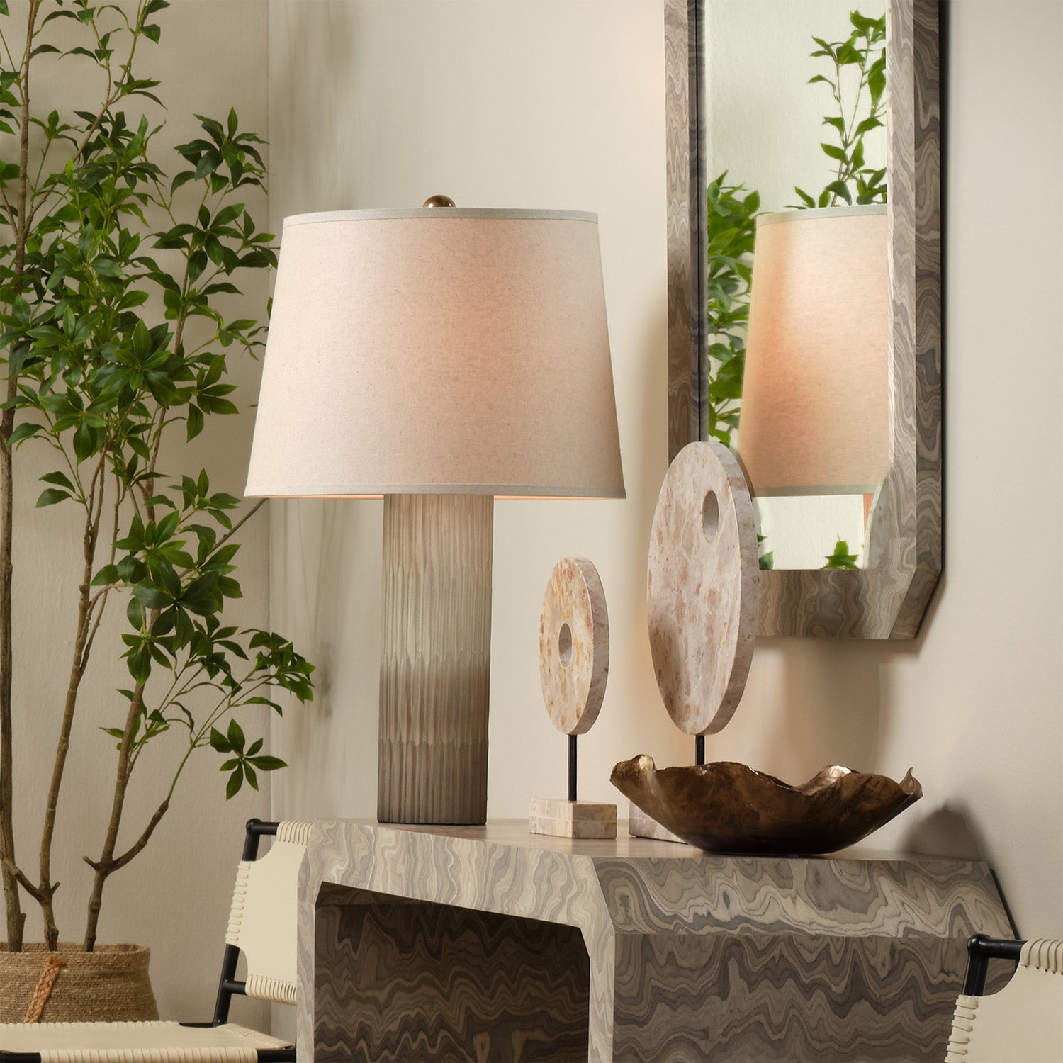 Jamie Young Phoenix Sand Ombre Table Lamp