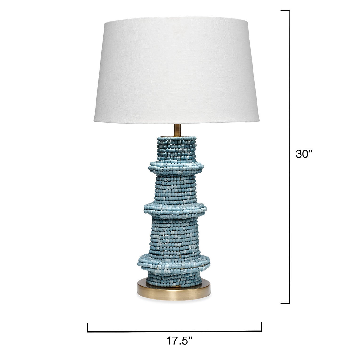 Jamie Young Rowan Blue Table Lamp
