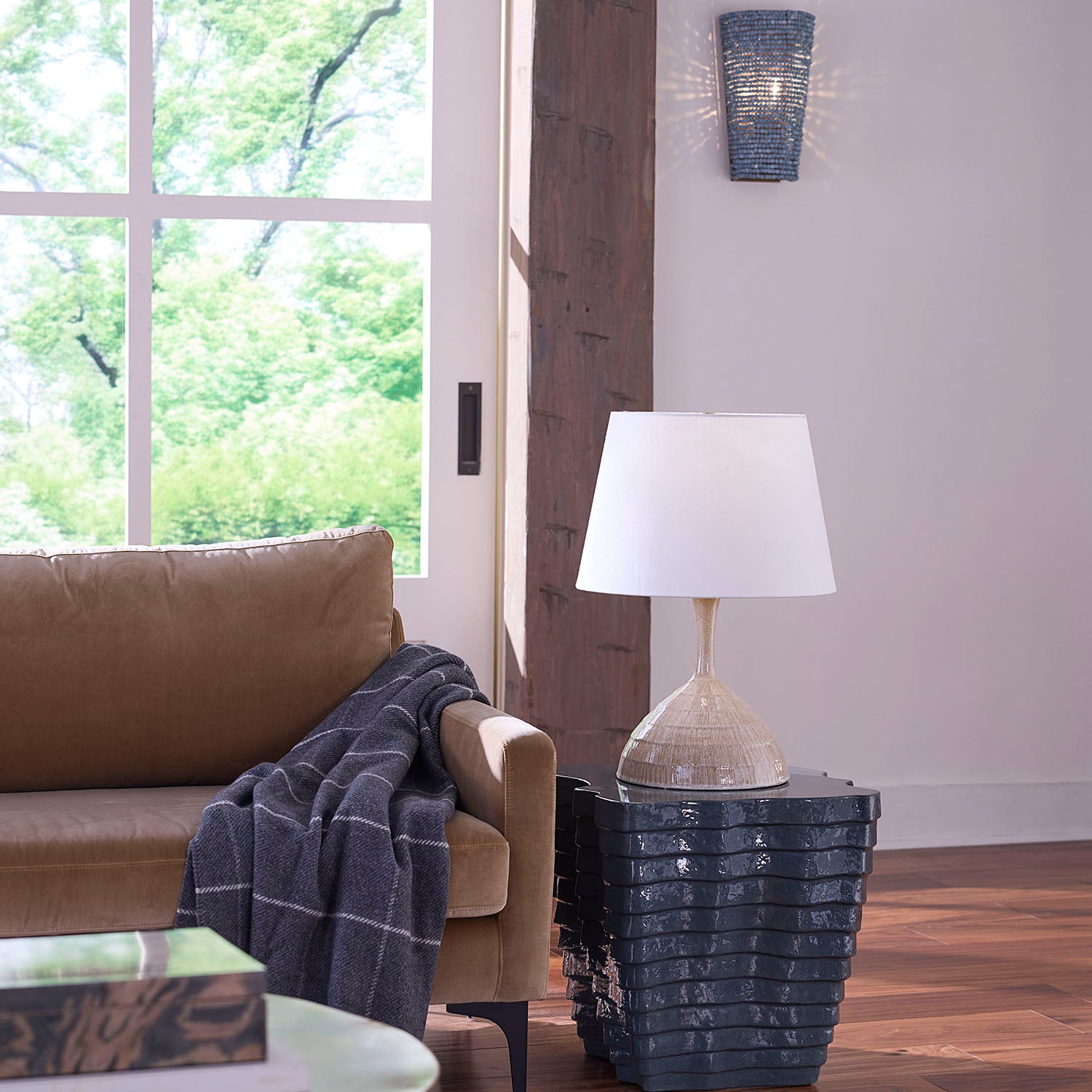 Jamie Young Trumpet Beige Table Lamp