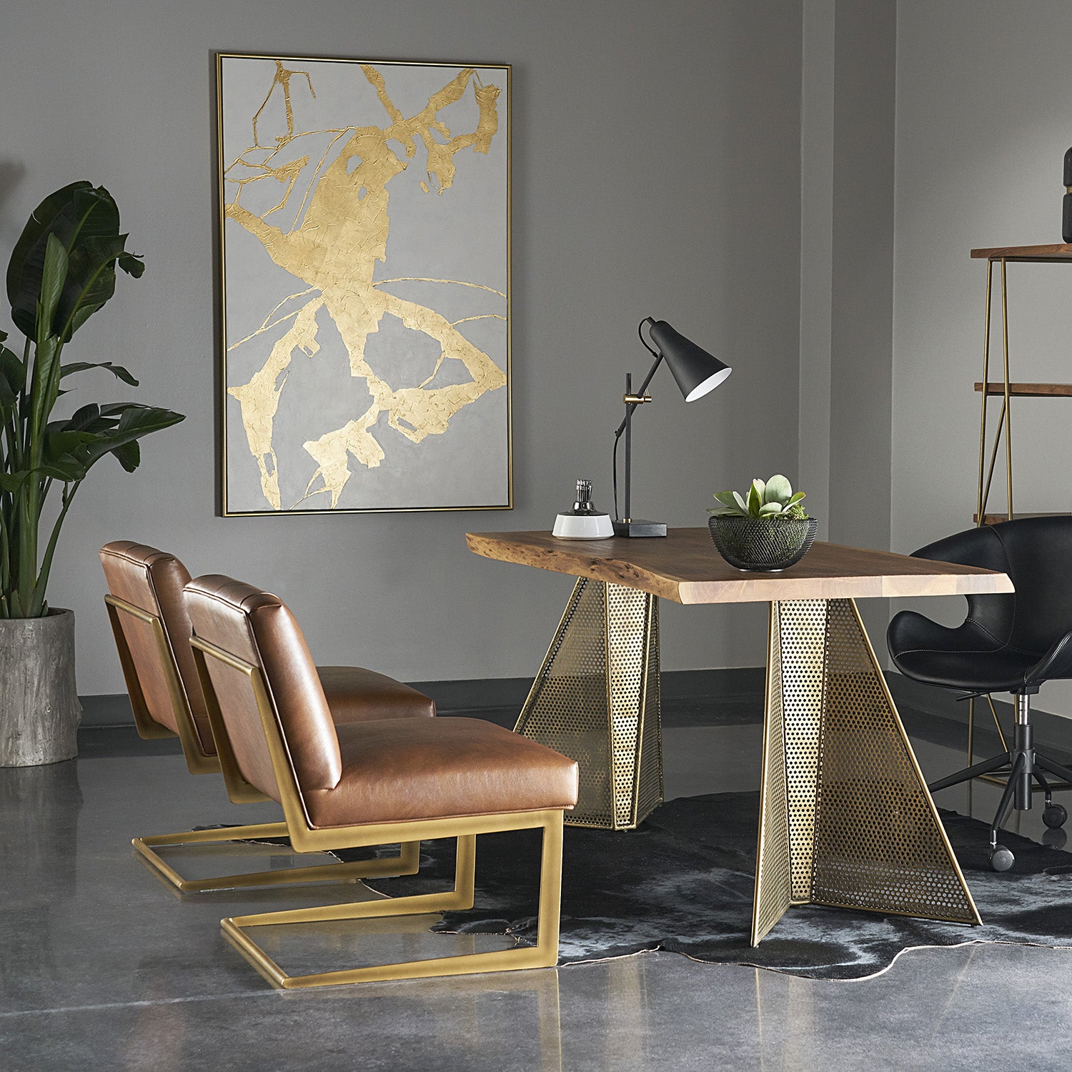 Sunpan Fractured Fix Framed Canvas Art