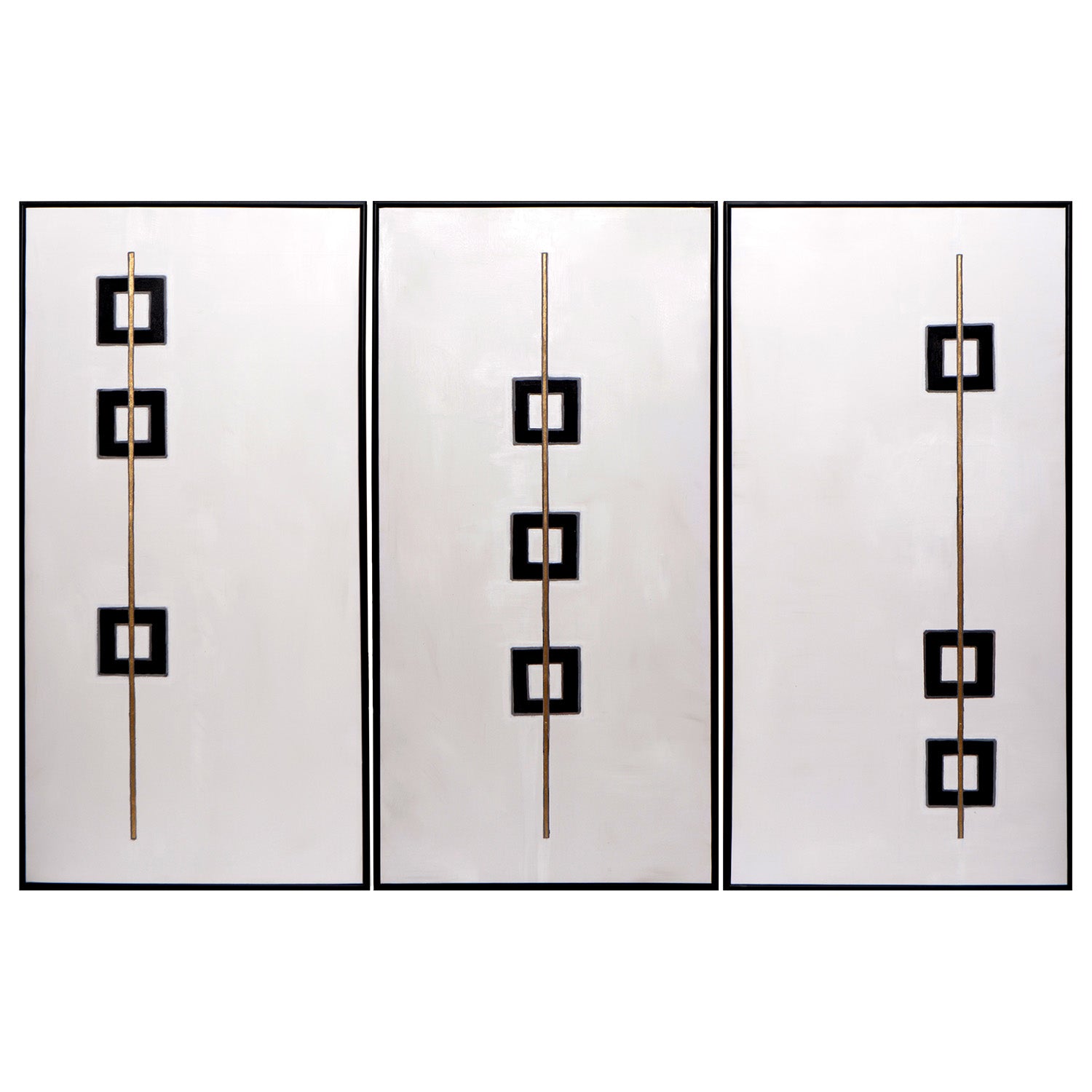 Sunpan Boxed In Framed Canvas Art Set Of 3