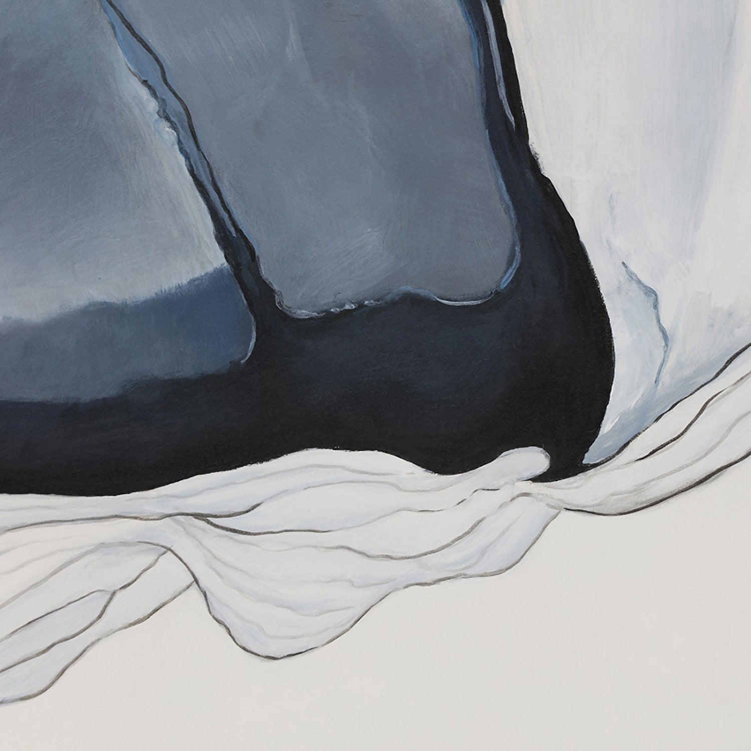 Sunpan Glacial Rock Framed Canvas Art