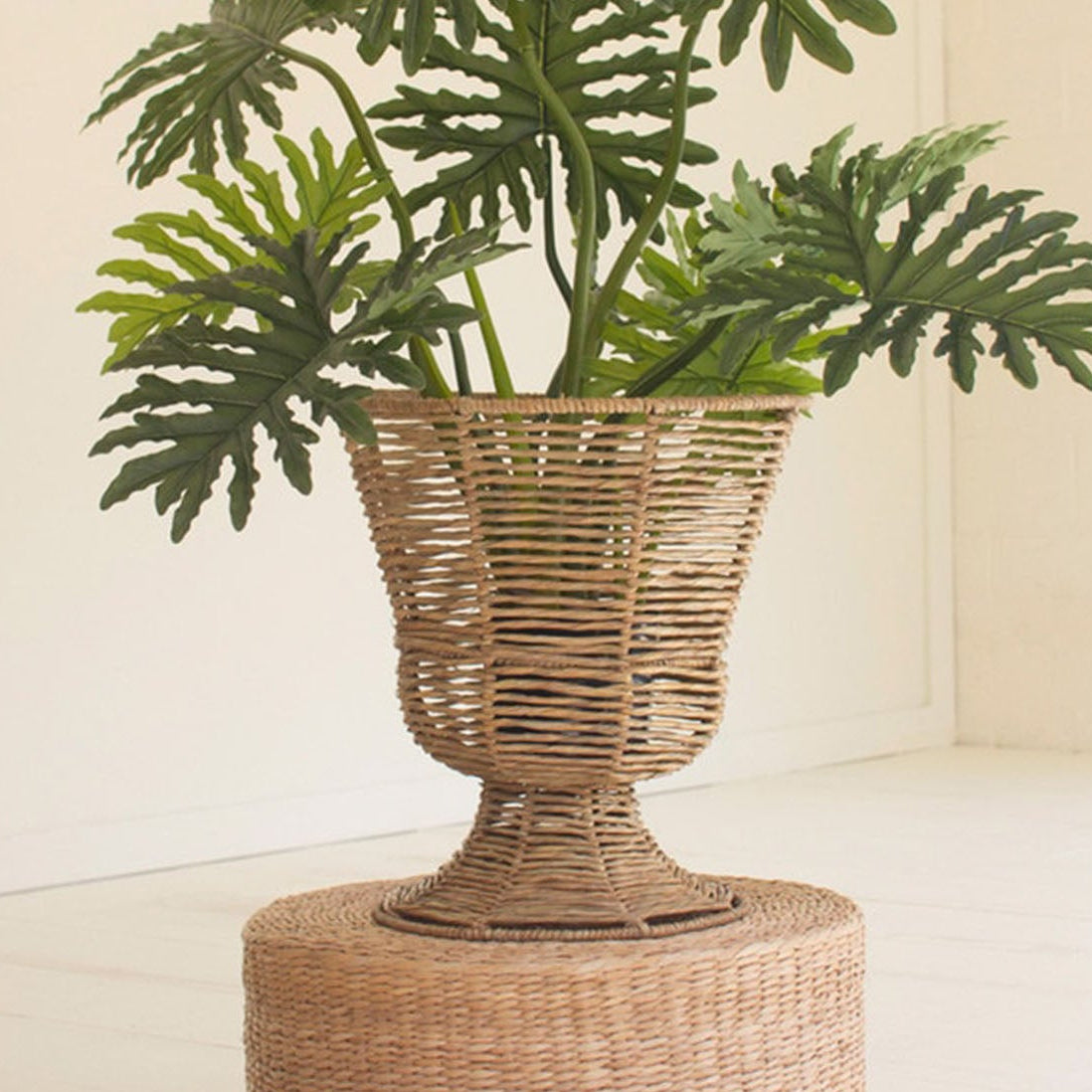 Iron and Seagrass Urn