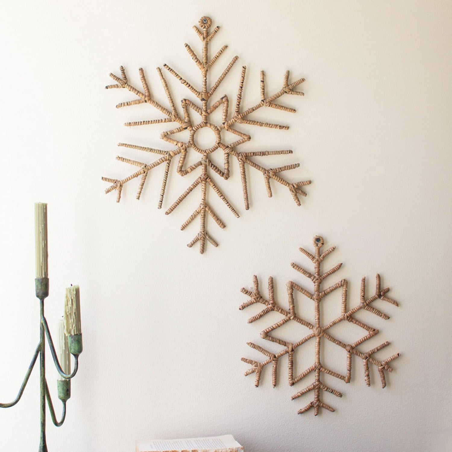 Woven Snowflake Set of 2