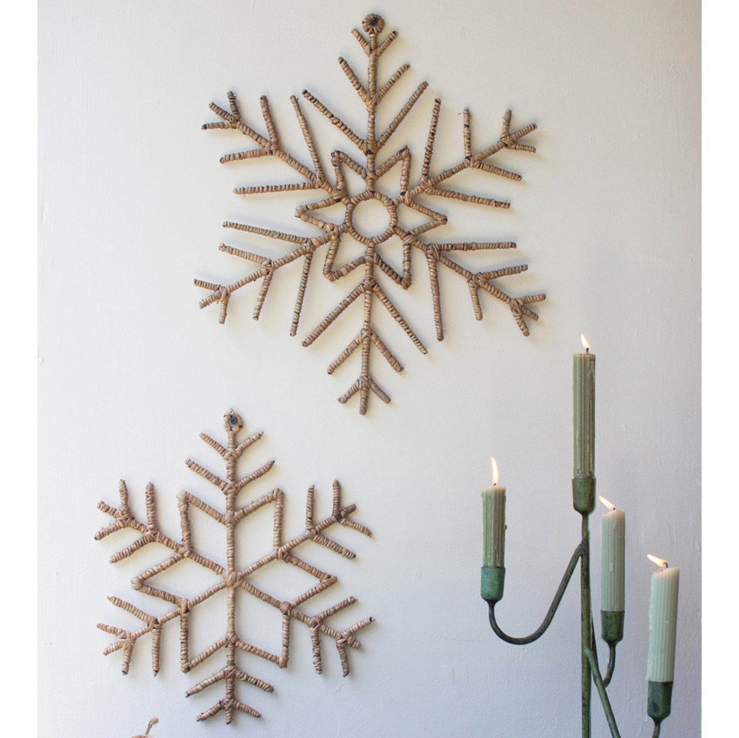Woven Snowflake Set of 2