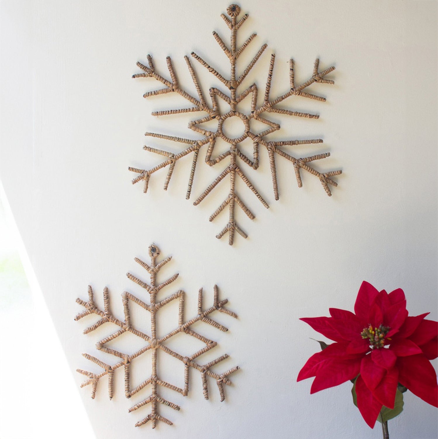 Woven Snowflake Set of 2