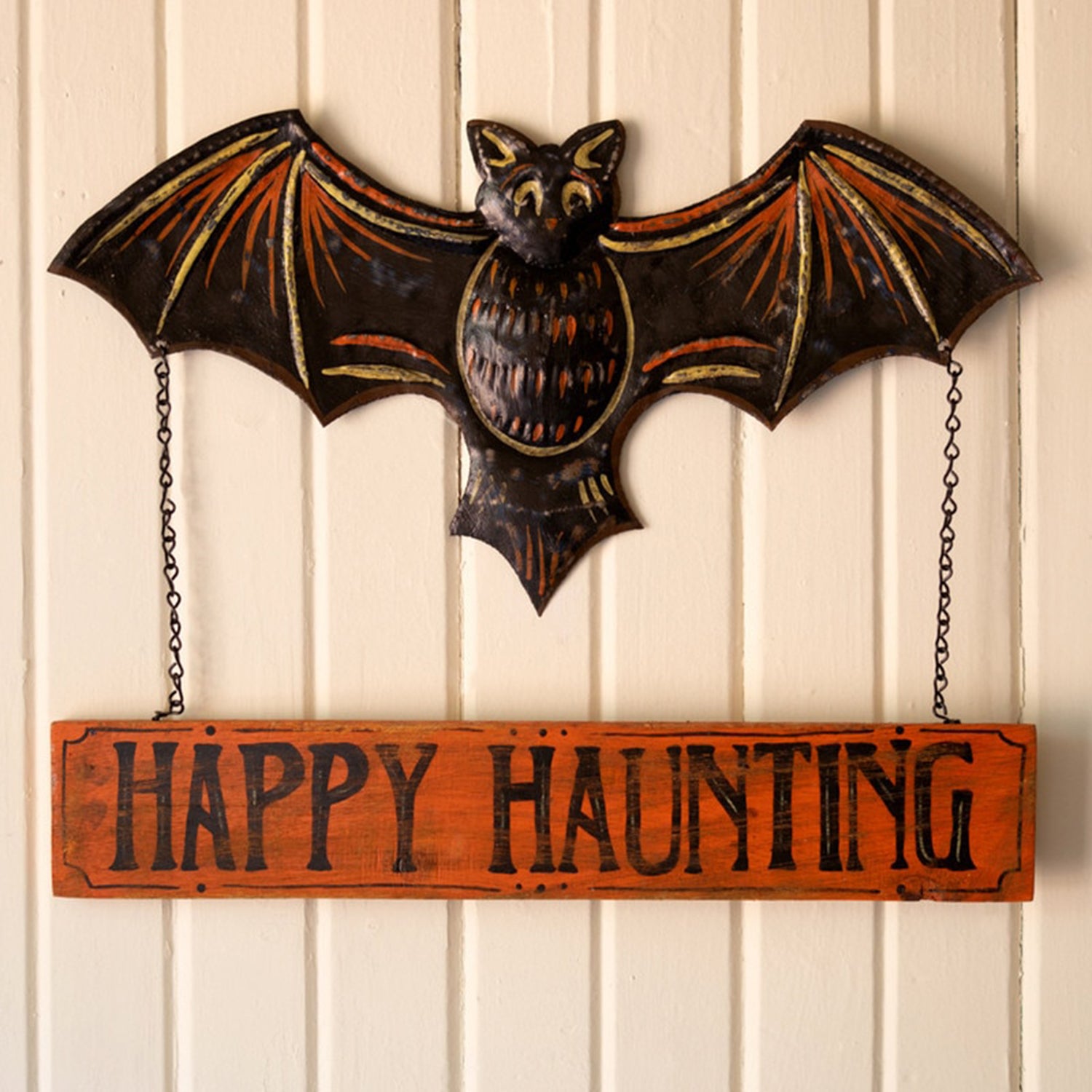 Happy Haunting Bat Door Hanger