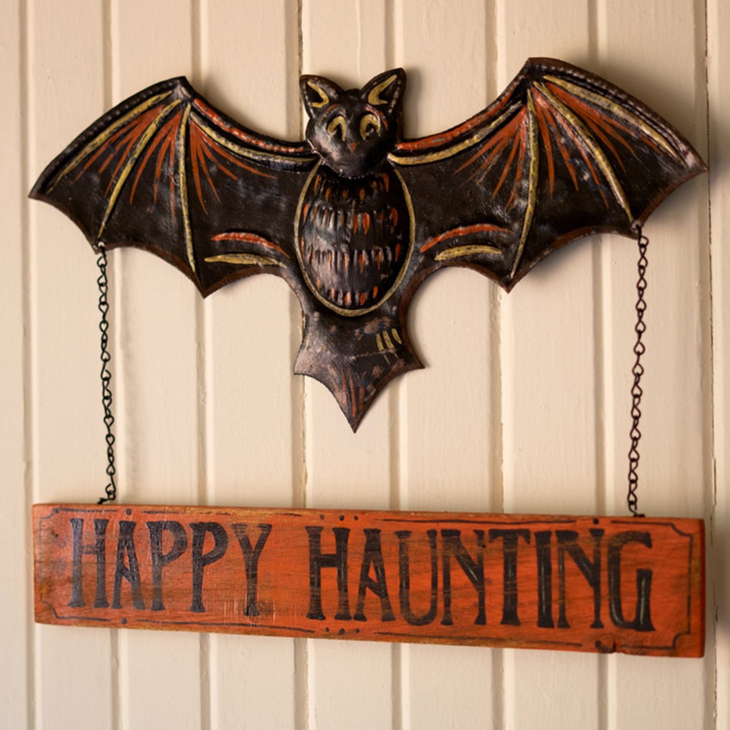Happy Haunting Bat Door Hanger