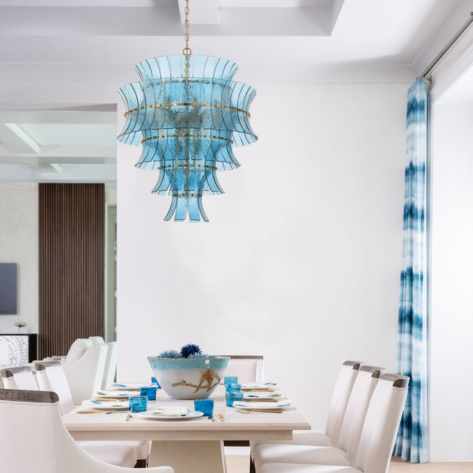 Crystorama Abigail 21 Light Aged Brass Chandelier