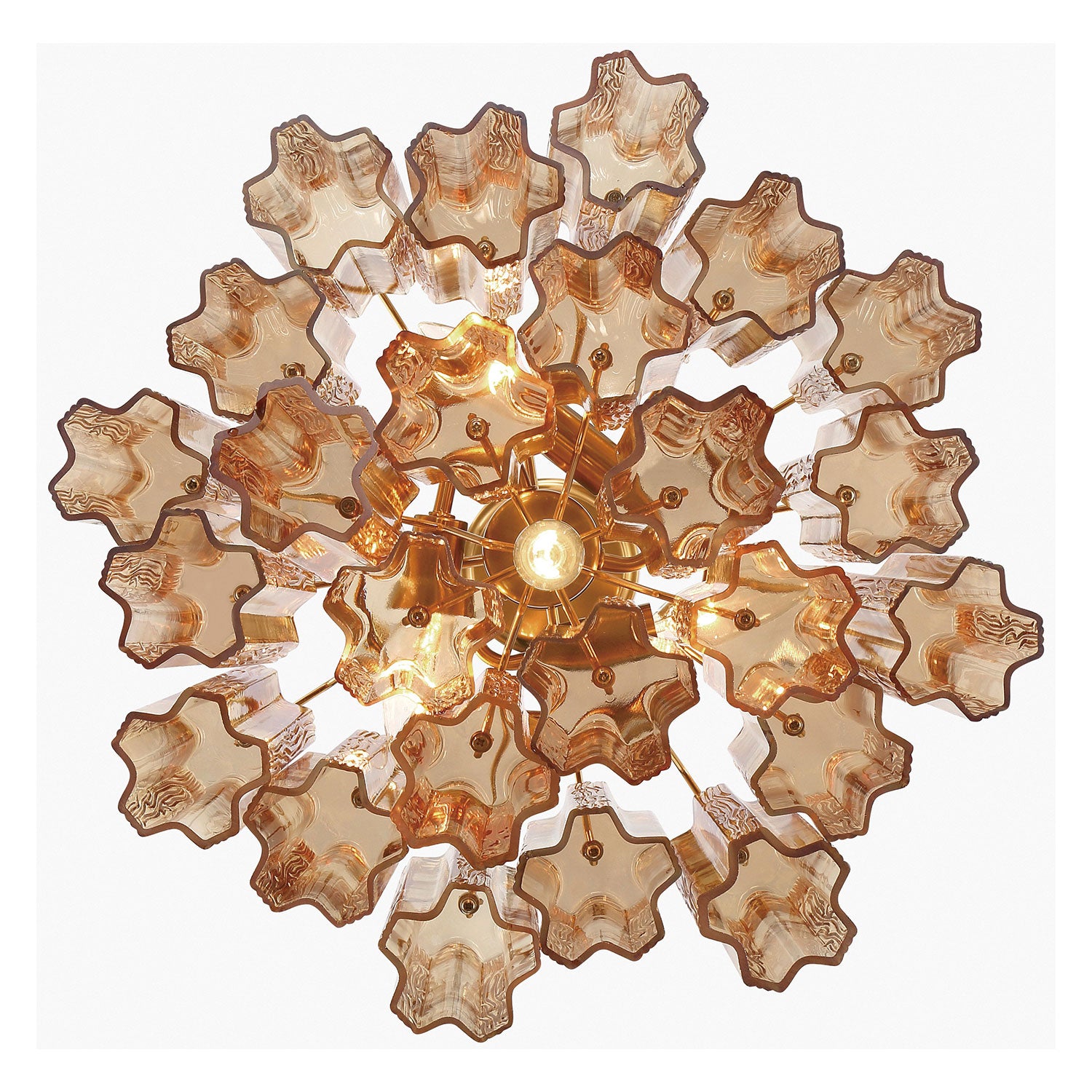 Crystorama Addis 4-Light Chandelier Aged Brass