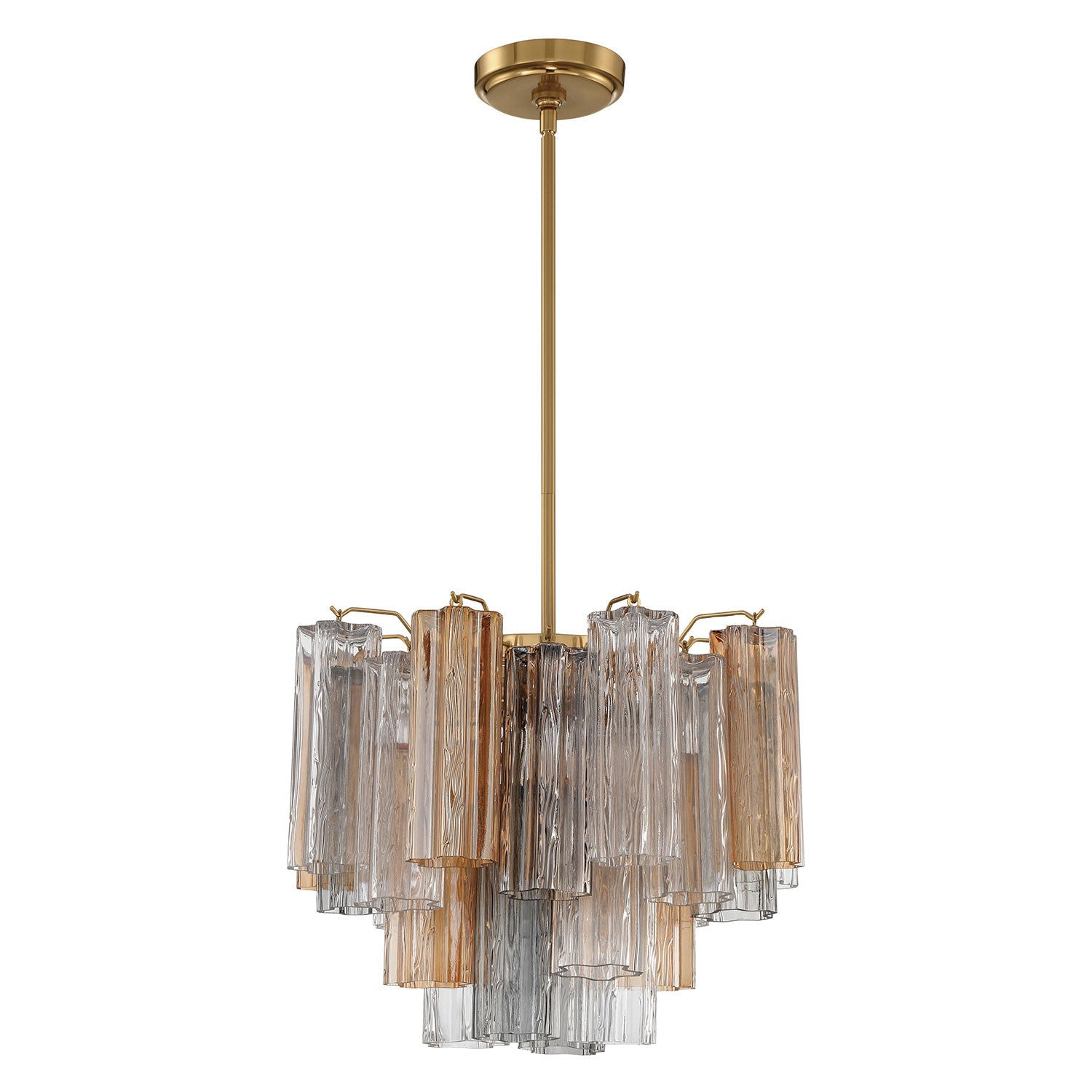 Crystorama Addis 4-Light Chandelier Aged Brass