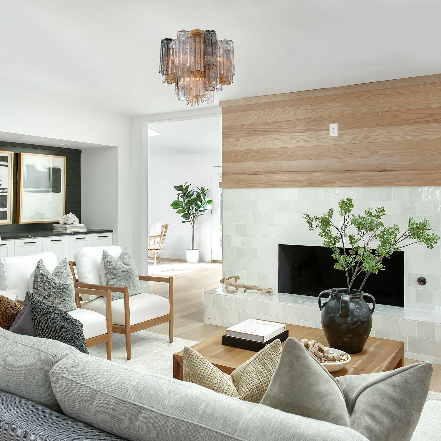 Crystorama Addis 4-Light Semi Flush Ceiling Mount Aged Brass