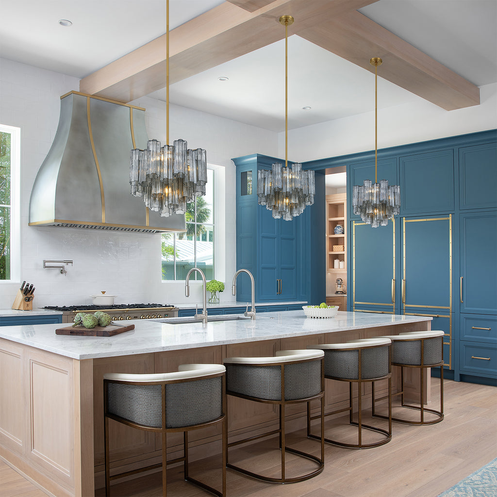 Crystorama Addis 4 Light Aged Brass Mini Chandelier