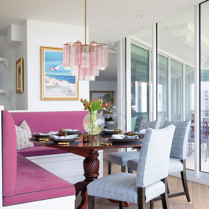 Crystorama Addis 4 Light Aged Brass/Spring Mini Chandelier