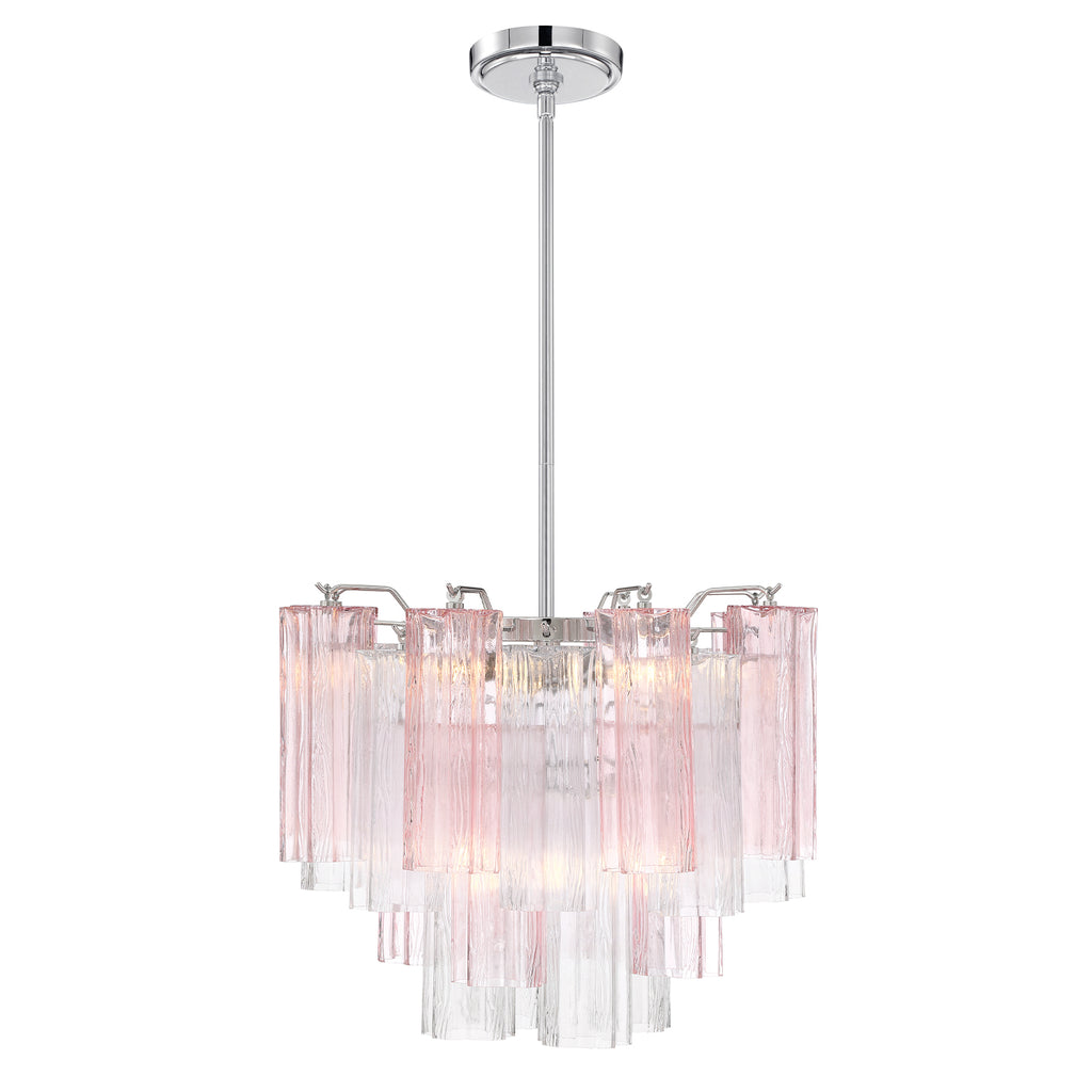 Crystorama Addis 4 Light Polished Chrome Mini Chandelier
