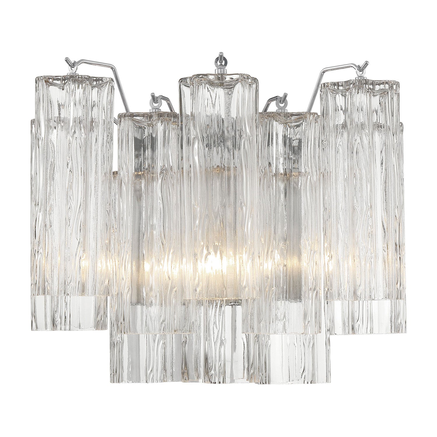 Crystorama Addis Wall Sconce Polished Chrome