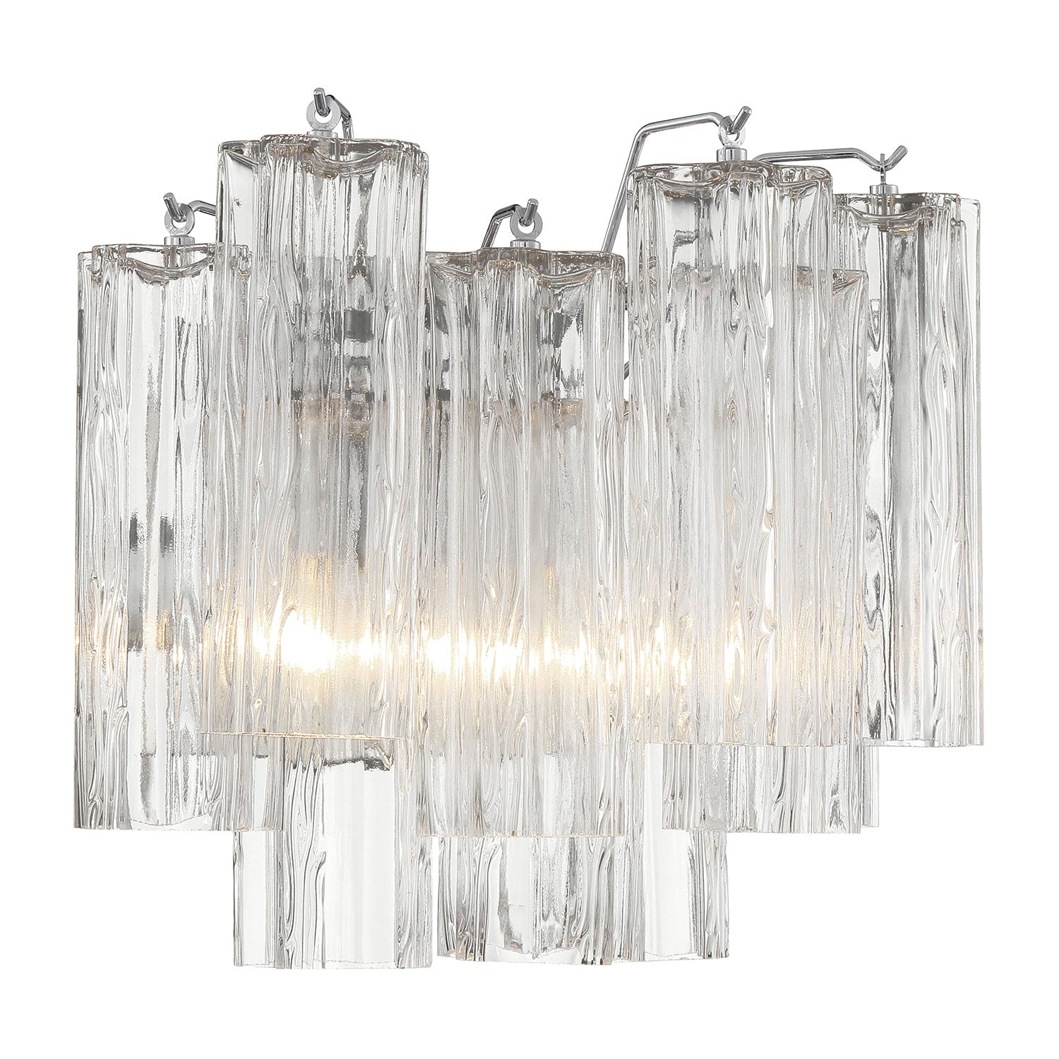 Crystorama Addis Wall Sconce Polished Chrome