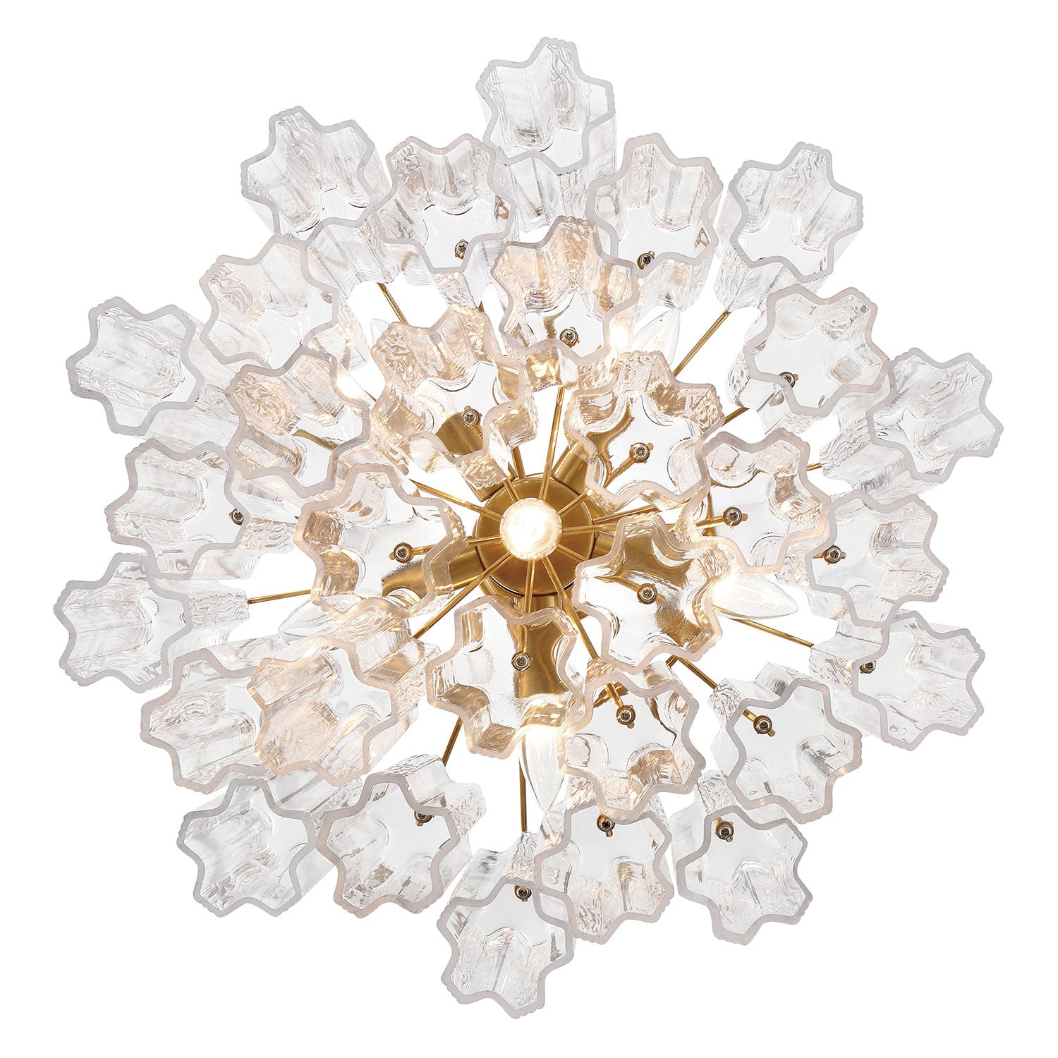 Crystorama Addis 6-Light Chandelier Aged Brass