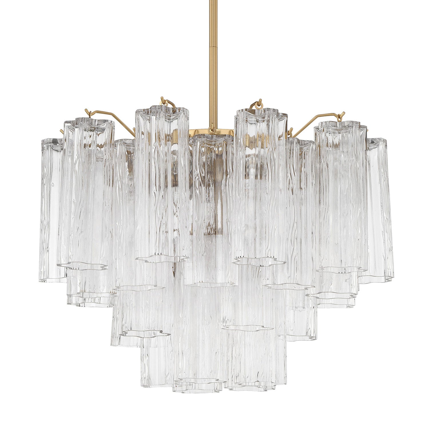 Crystorama Addis 6-Light Chandelier Aged Brass