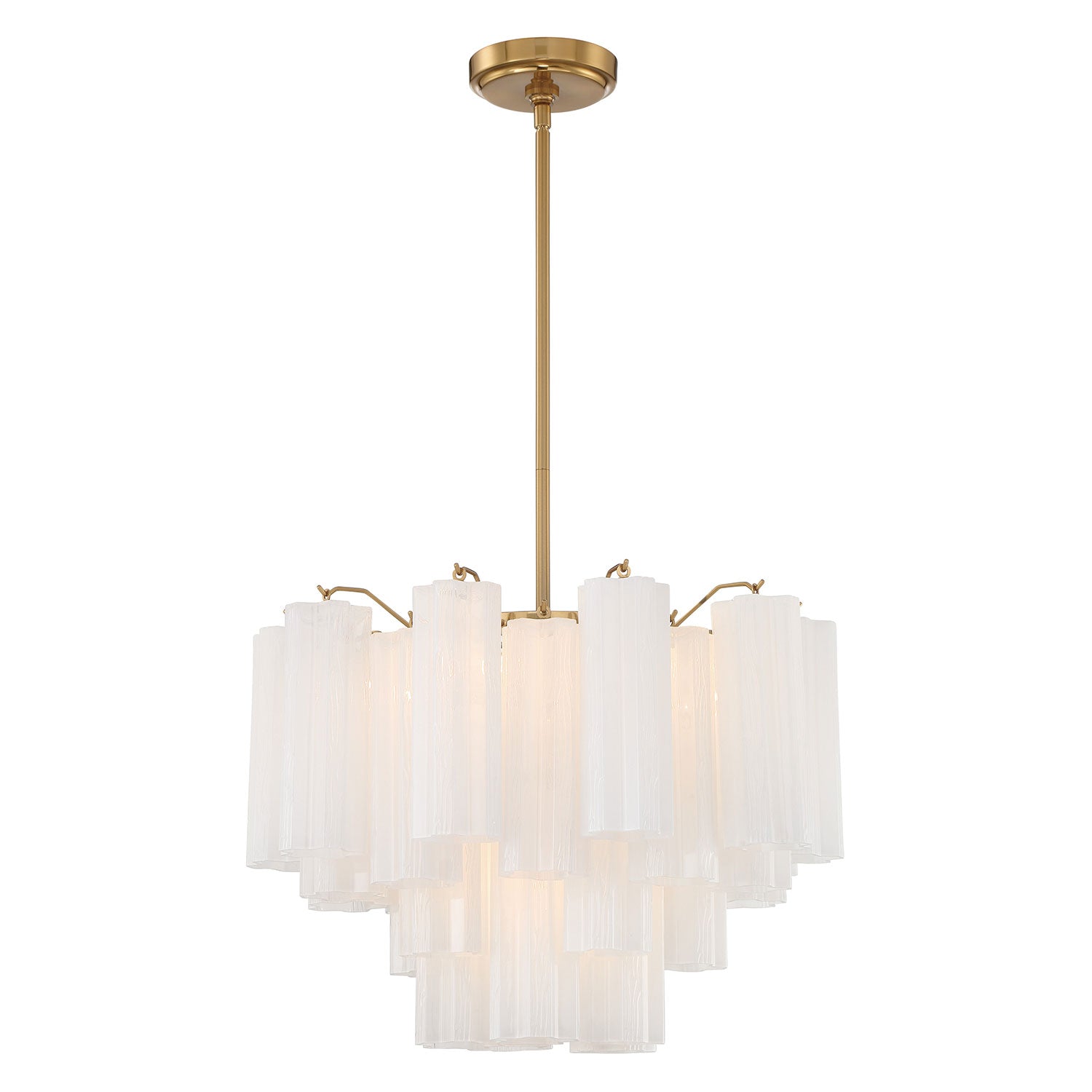 Crystorama Addis 6-Light Chandelier Aged Brass