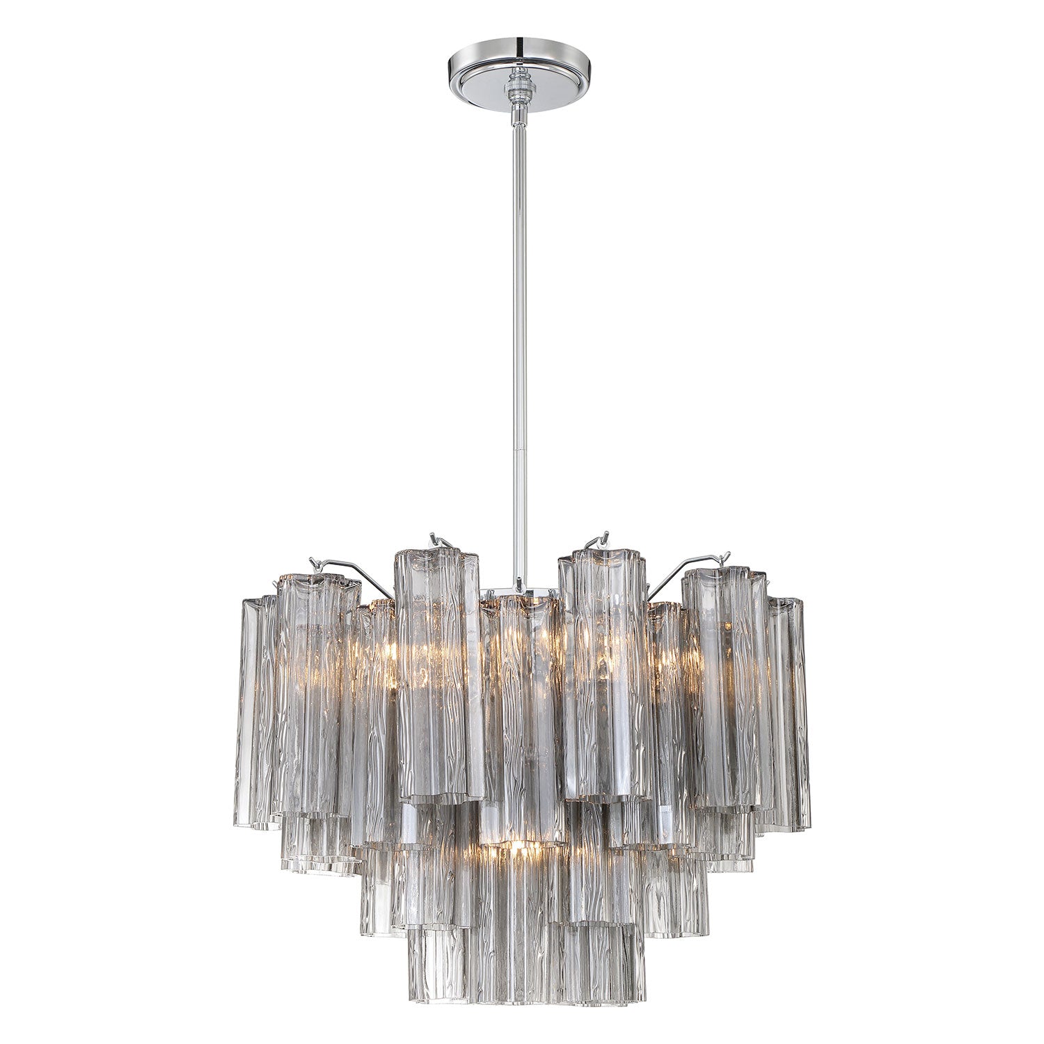 Crystorama Addis 6-Light Chandelier Polished Chrome