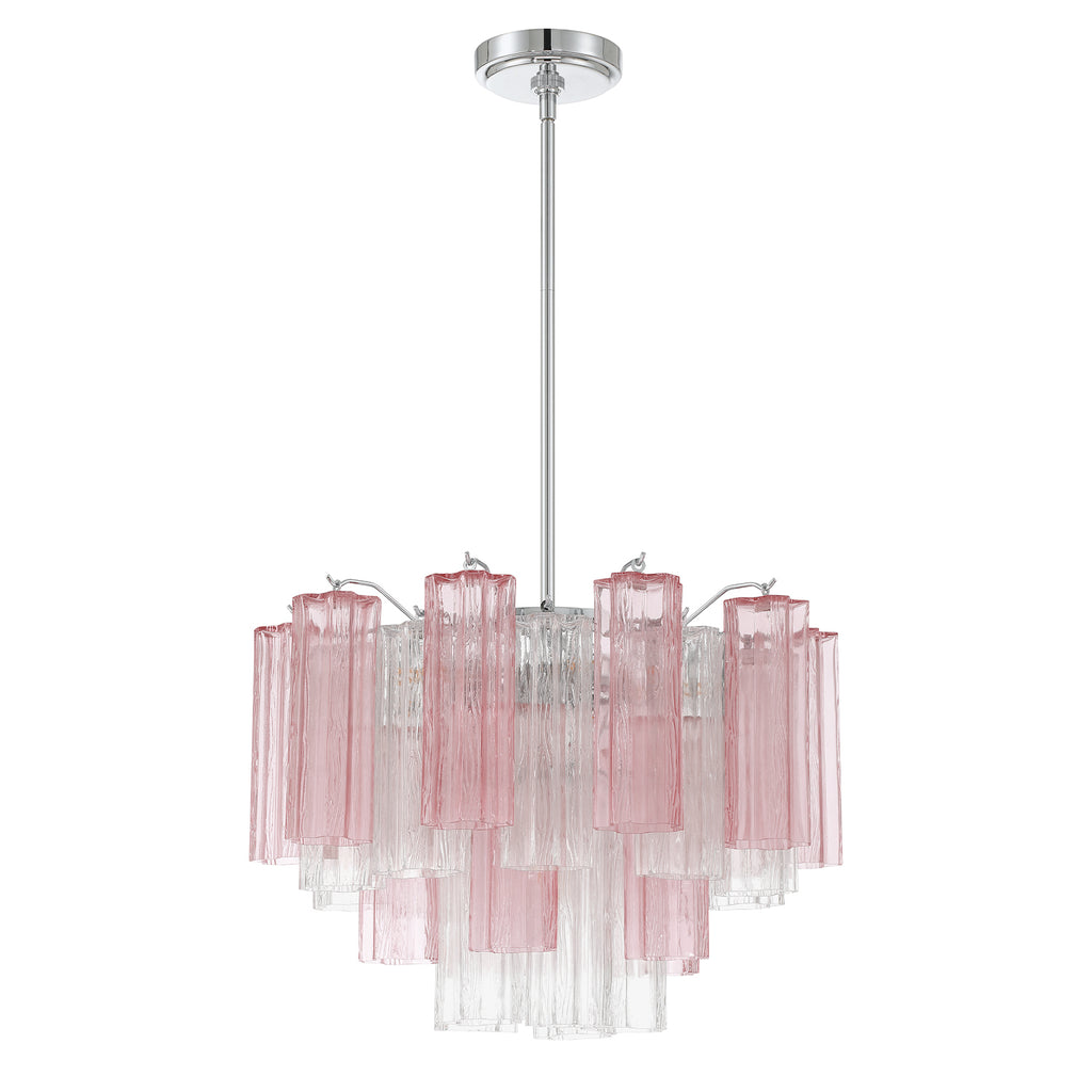 Crystorama Addis 6 Light Polished Chrome Chandelier