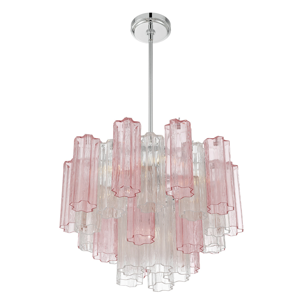 Crystorama Addis 6 Light Polished Chrome Chandelier
