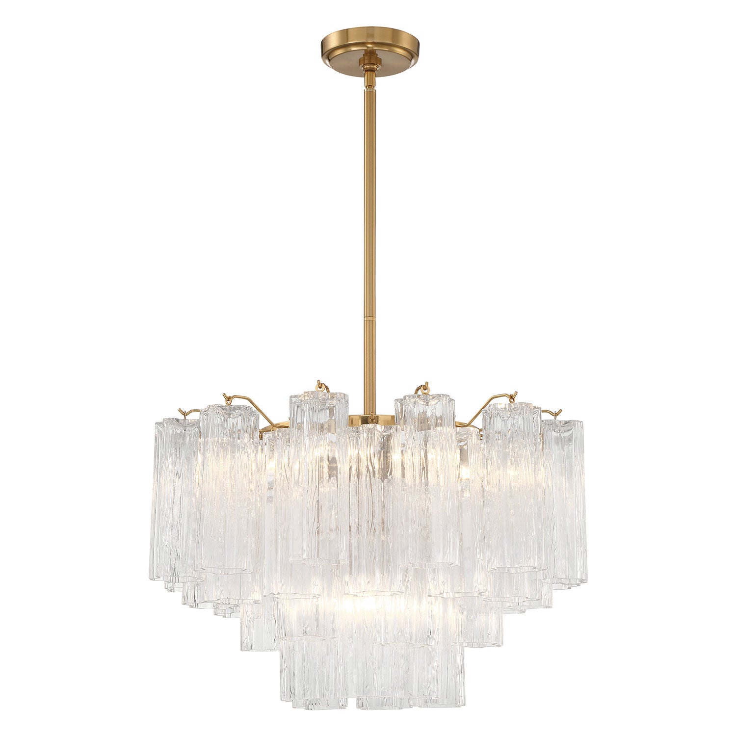 Crystorama Addis 9-Light Chandelier Aged Brass