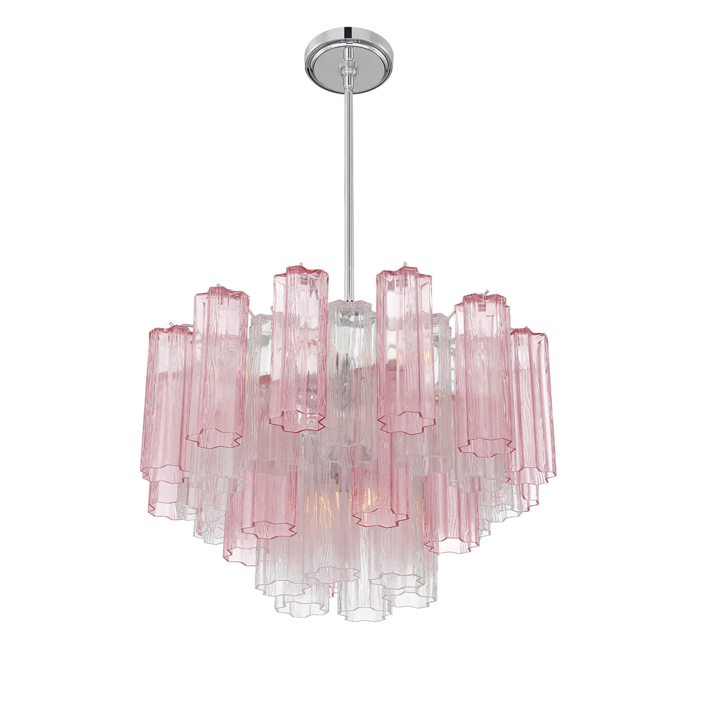 Crystorama Addis 9 Light Polished Chrome Chandelier