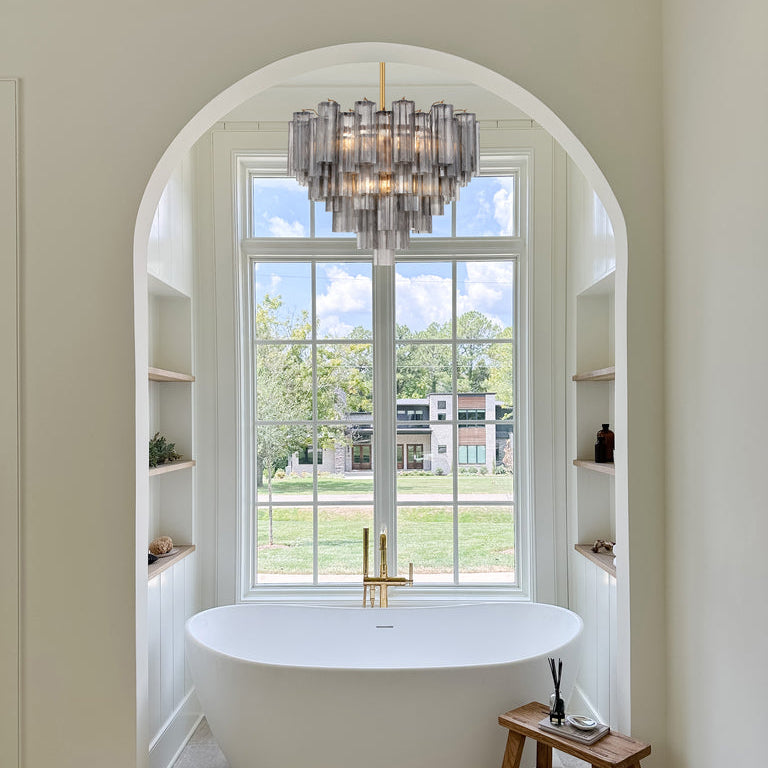 Crystorama Addis 12 Light Aged Brass Chandelier