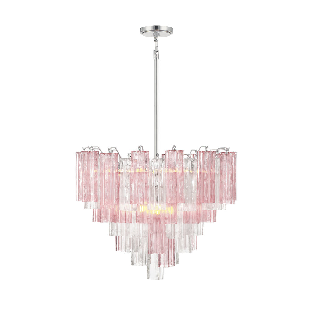 Crystorama Addis 12 Light Polished Chrome Chandelier