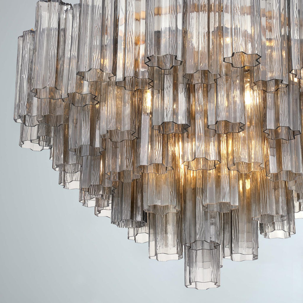 Crystorama Addis 16 Light Aged Brass Chandelier