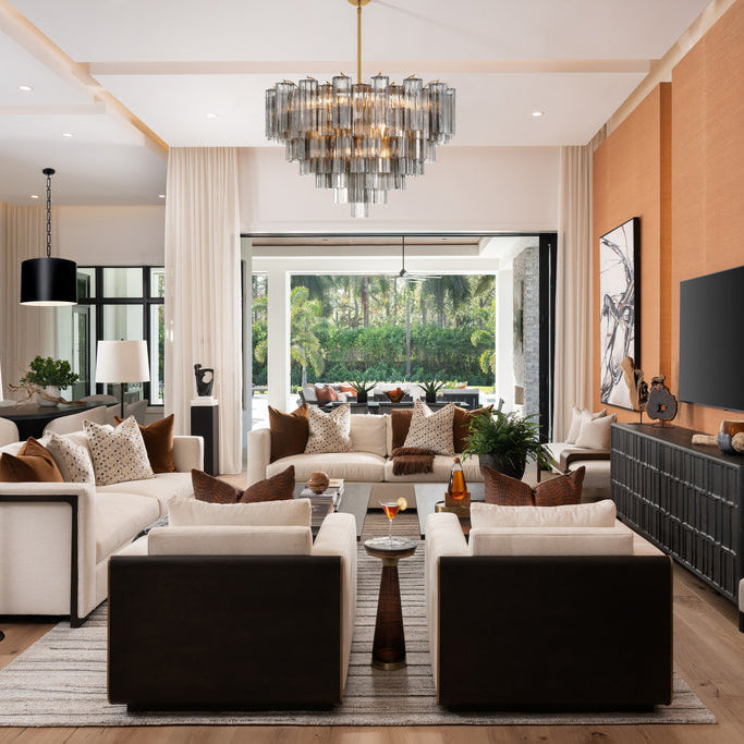 Crystorama Addis 16 Light Aged Brass Chandelier