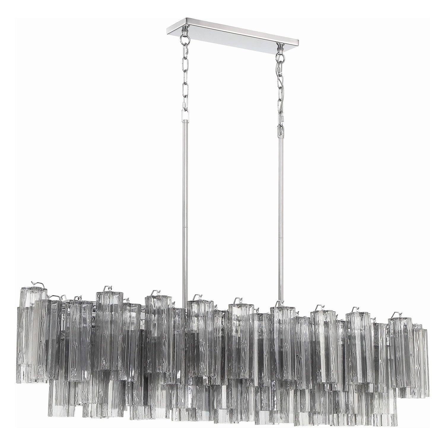 Crystorama Addis Linear Chandelier Polished Chrome