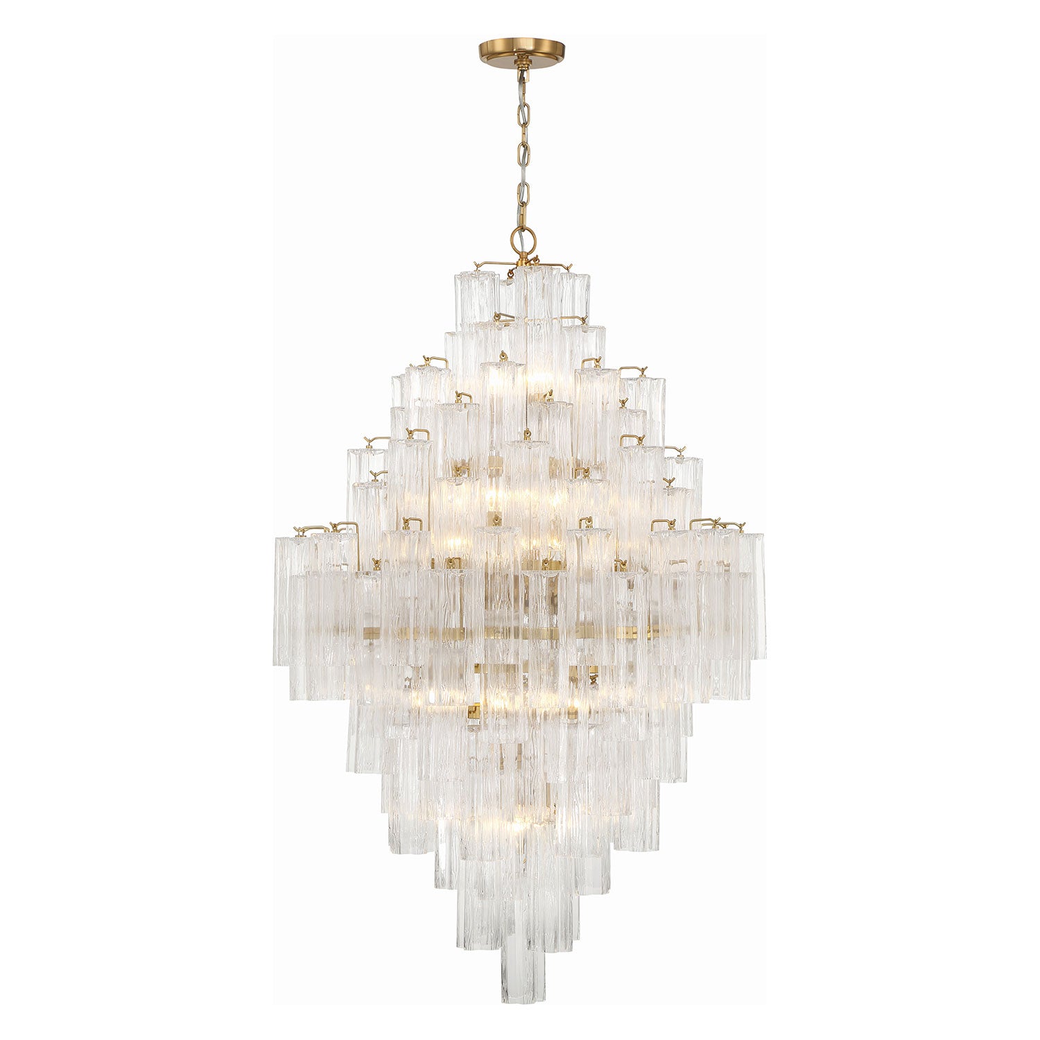 Crystorama Addis Chandelier Gold
