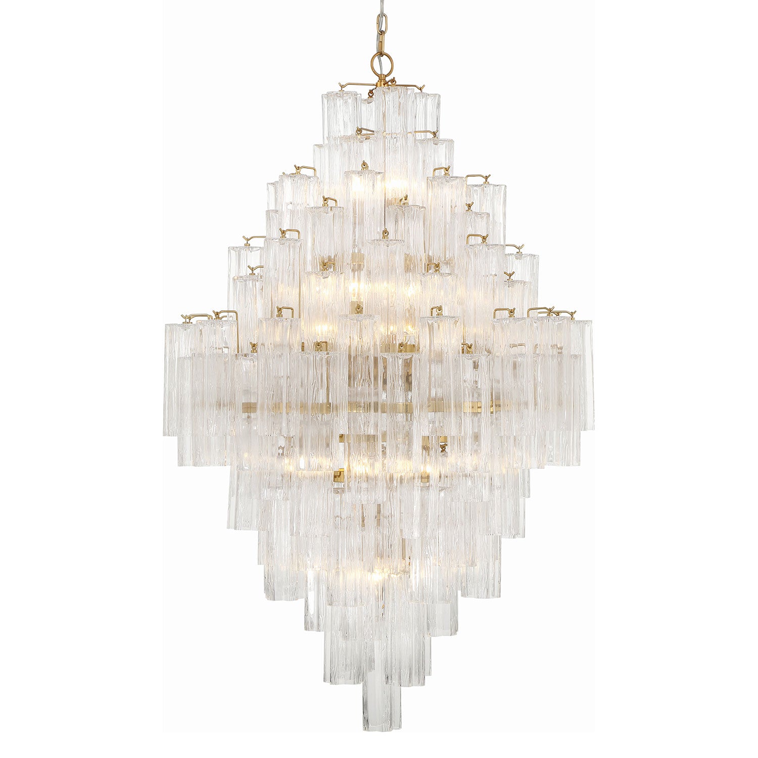 Crystorama Addis Chandelier Gold