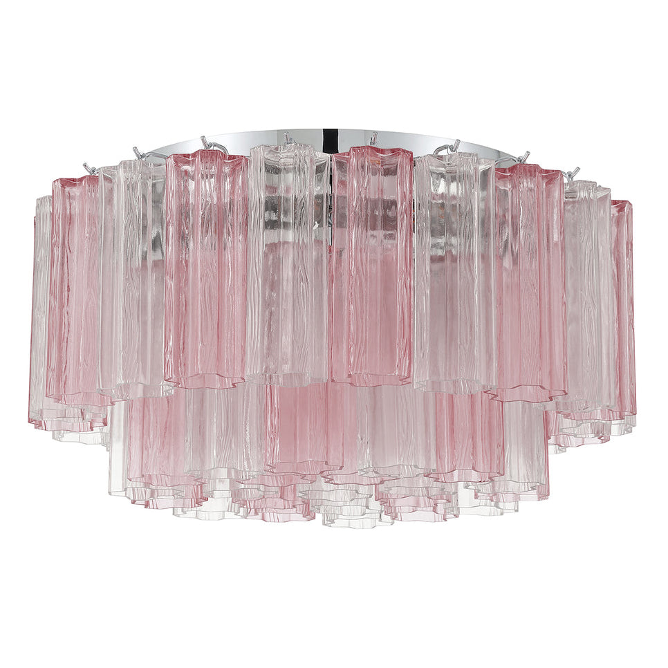 Crystorama Addis 7 Light Polished Chrome Flush Mount