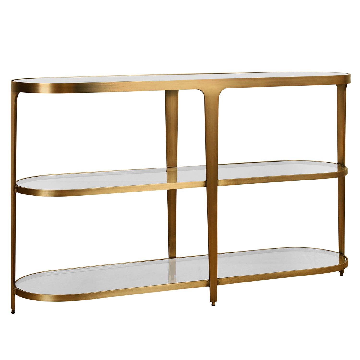 Worlds Away Addison Brass Console Table | Paynes Gray