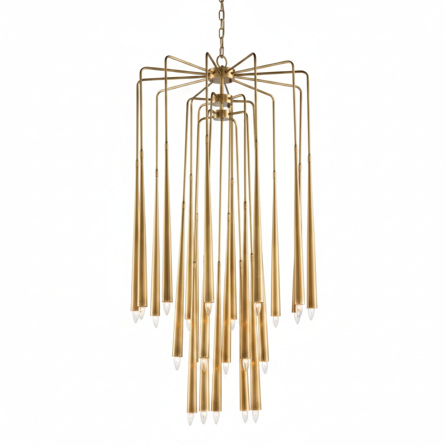 John Richard Hans Twenty-Three-Light Brass Chandelier