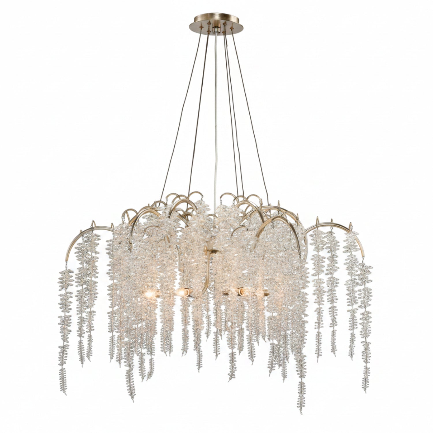 John Richard Cascading Crystal Six-Light Chandelier