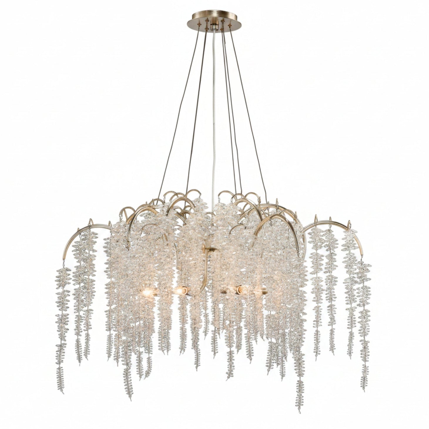 John Richard Cascading Crystal Six-Light Chandelier