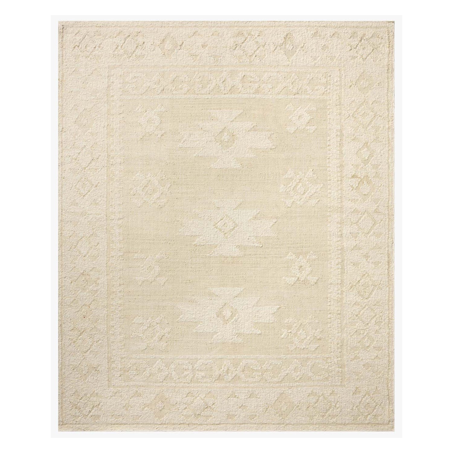 Loloi II Alara Ivory/Natural Hand Woven Rug