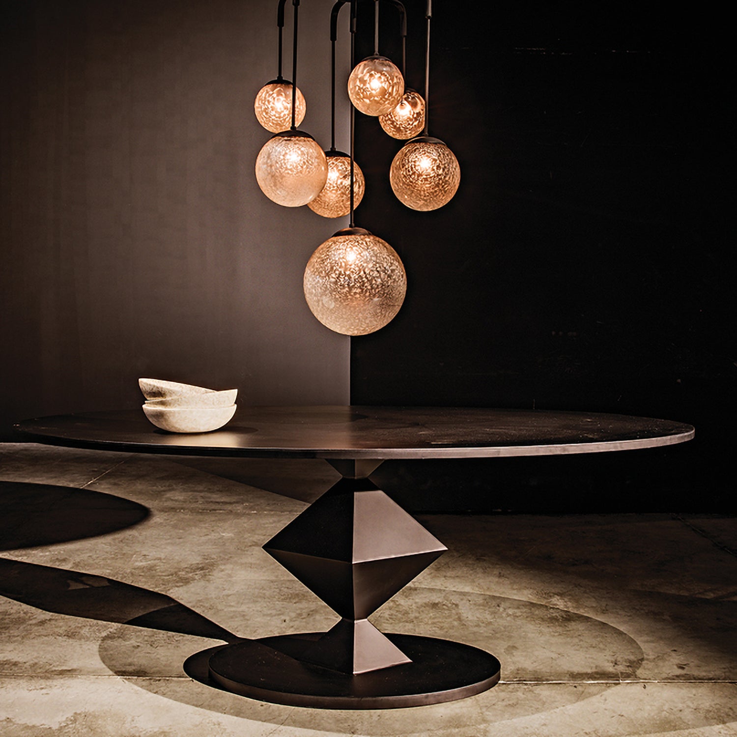 Noir Marble Bowl Set of 3