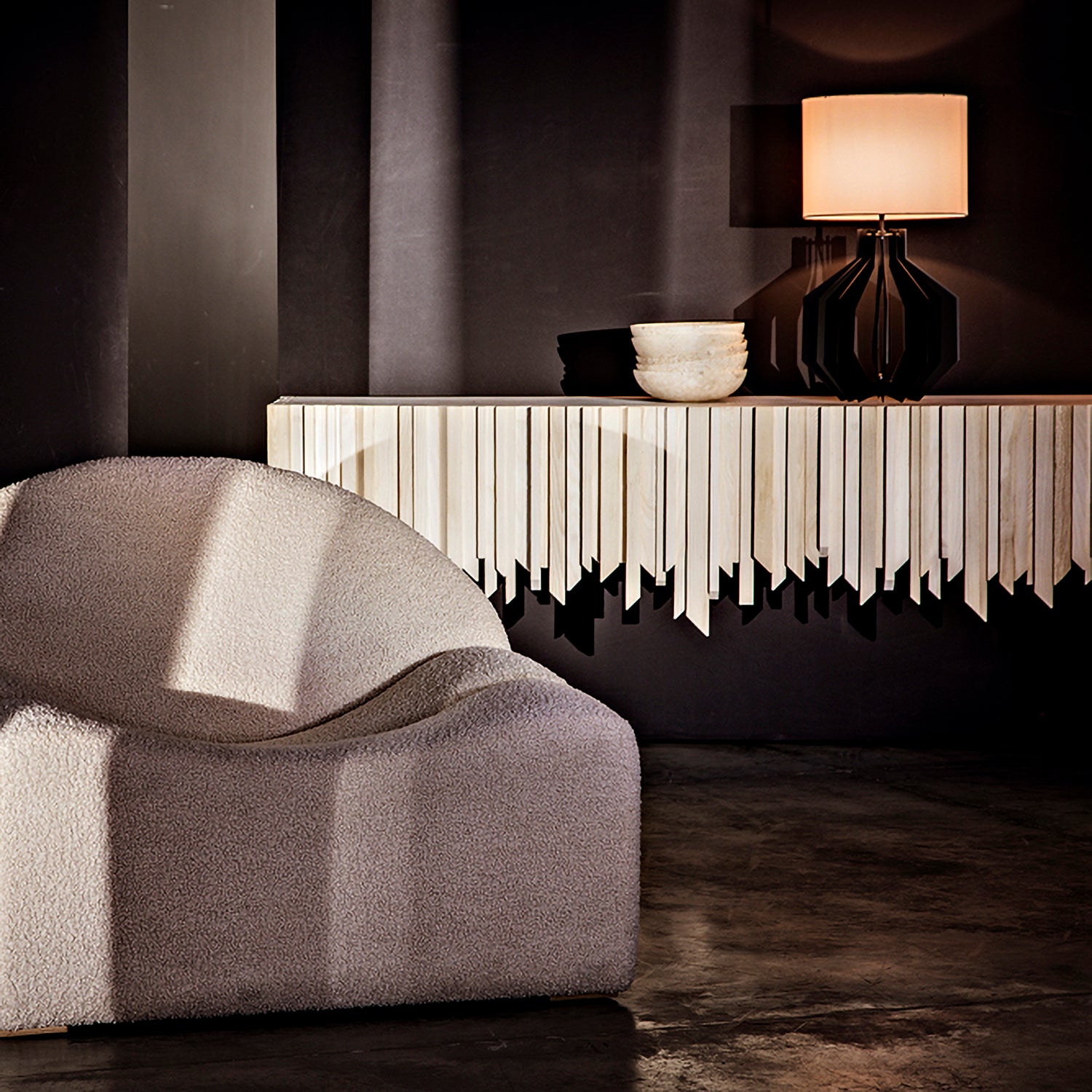 Noir Marble Bowl Set of 3