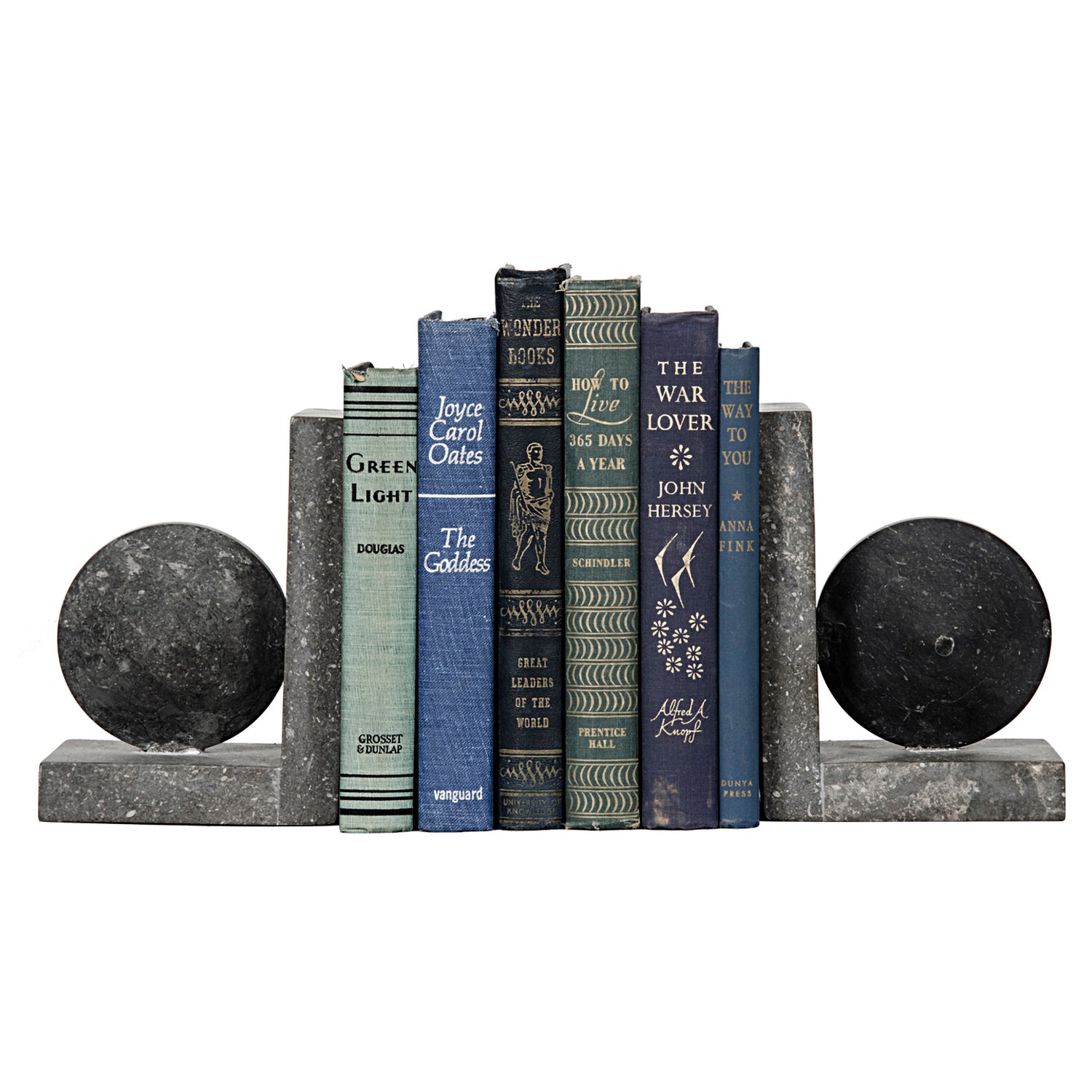 Noir Marble Bookend Set