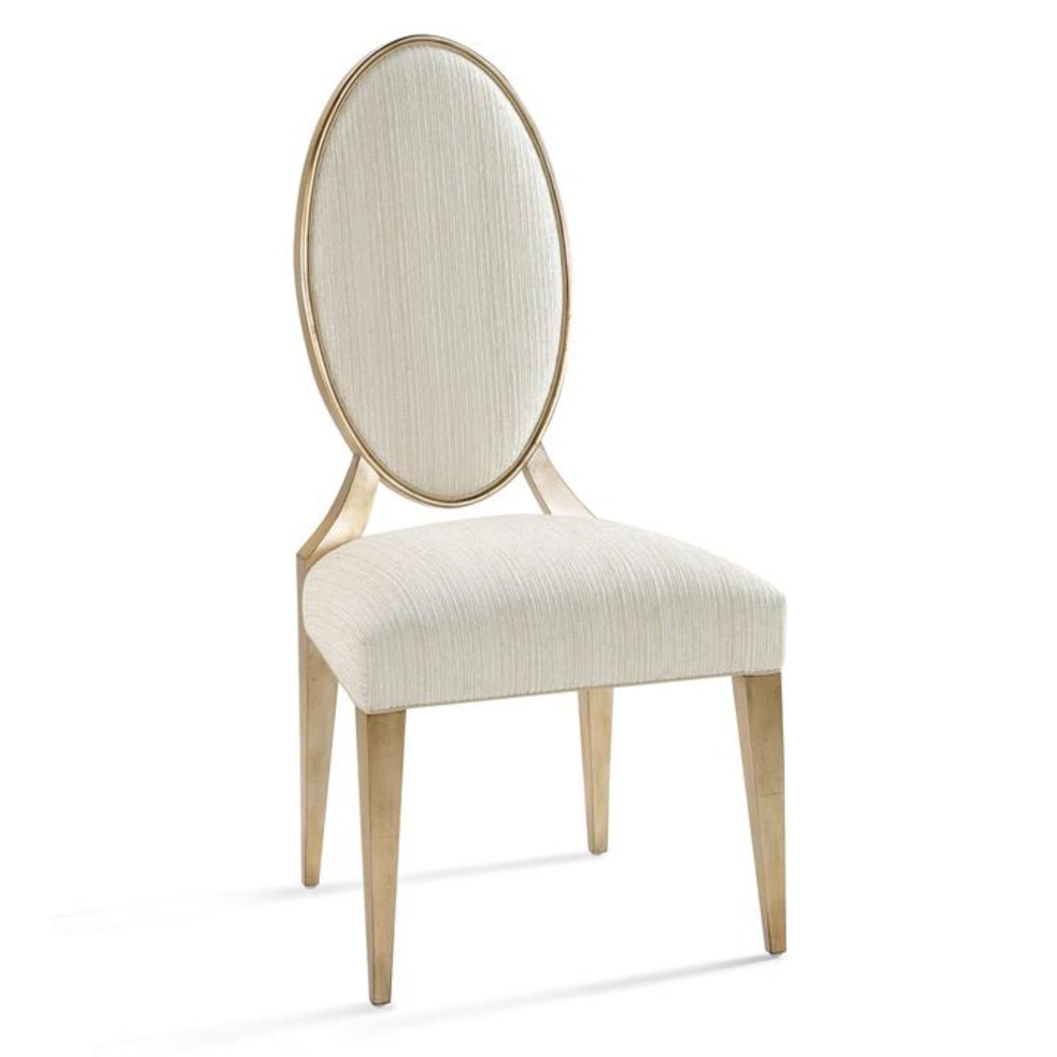 John Richard Ariane Rose Silver Side Chair