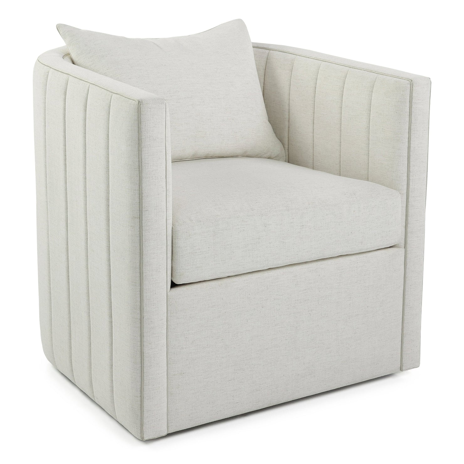 John Richard Giacosa Nomad Snow Swivel Club Chair