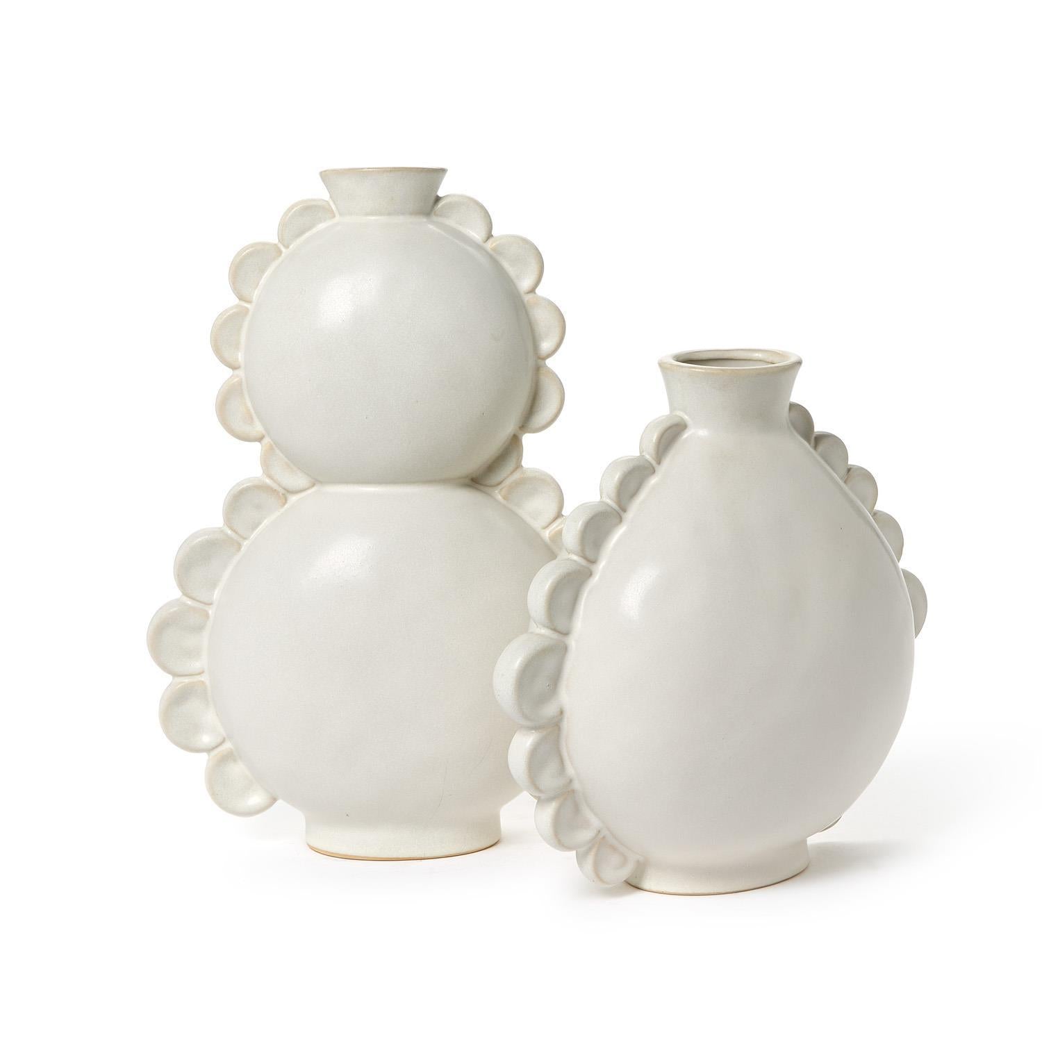 Double and Single Circle Vase Set of 2