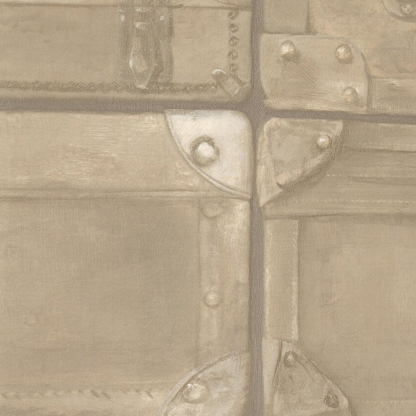 Andrew Martin x Kravet Couture Luggage Vellum Wallpaper